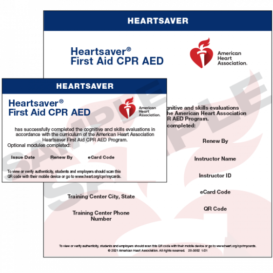 Heartsaver First Aid CPR AED