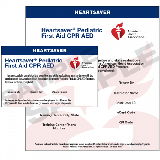 Heartsaver Pediatric First Aid CPR AED
